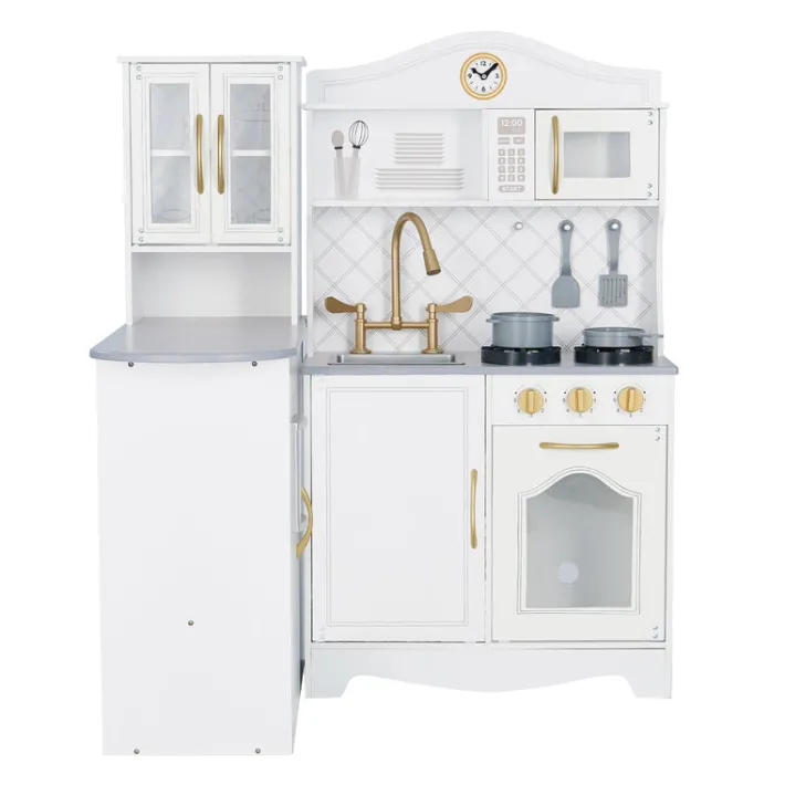 Kids Teamson Kids Little Chef Upper East Retro Play Kitchen with Effects, White - FINAL SALE