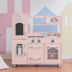 Kids Teamson Kids Little Chef Westchester Retro Play Kitchen, Pink