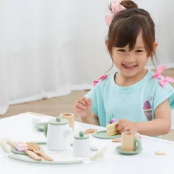 Kids Teamson Kids Little Chef Frankfurt 20-Piece Play Kitchen Tea Party Set, Green