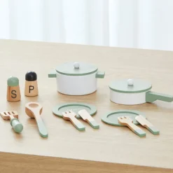 Kids Teamson Kids Little Chef Frankfurt Cookware Play Kitchen Accessories, Green