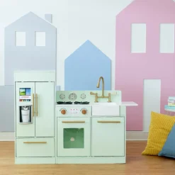 Kids Teamson Kids Little Chef Charlotte Modern Play Kitchen, Mint/Gold