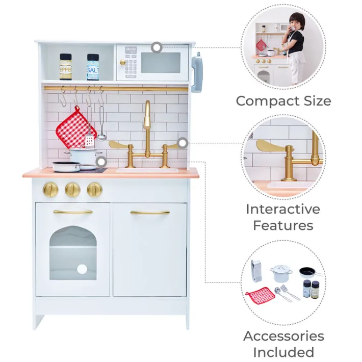 Kids Teamson Kids Little Chef Boston Classic Play Kitchen & Cookware, White