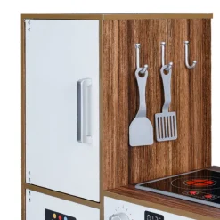 Kids Teamson Kids Little Chef Palm Springs Classic Kids Play Kitchen with Accessories, Natural/White