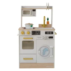 Kids Teamson Kids Little Chef Lake Tahoe Wooden Play Kitchen - Washer & Mini Garden