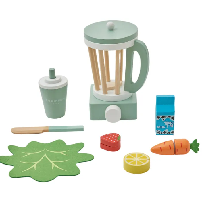 Kids Teamson Kids Little Chef Frankfurt Wooden Blender Play Kitchen Accessories, Green- FINAL SALE