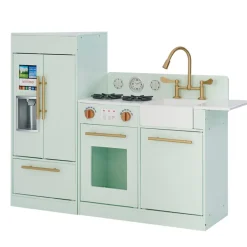 Kids Teamson Kids Little Chef Charlotte Modern Play Kitchen, Mint/Gold