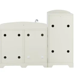 Kids Teamson Kids Little Chef Fairfield Retro Kids Kitchen Playset with Refrigerator, Ivory