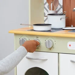 Kids Teamson Kids Little Chef Boston Farmhouse Kitchen Playset, Green/White -FINAL SALE