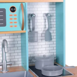 Kids Teamson Kids Little Chef Santos Retro Kitchen Playset, Aqua/White