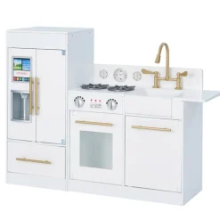 Kids Teamson Kids Little Chef Charlotte Modern Play Kitchen, White/Gold