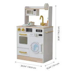 Kids Teamson Kids Little Chef Lake Tahoe Wooden Play Kitchen - Washer & Mini Garden