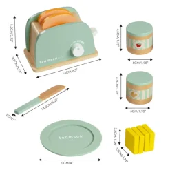Kids Teamson Kids Little Chef Frankfurt Toaster Play Kitchen Accessories, Green