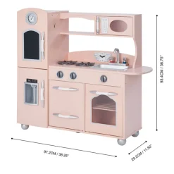 Kids Teamson Kids Little Chef Westchester Retro Play Kitchen, Pink