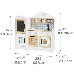 Kids Teamson Kids Little Chef Morocco Play Kitchen & Accessories, White/Natural