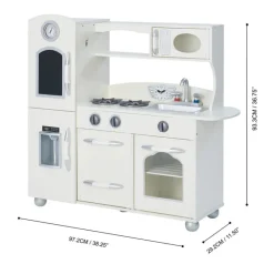 Kids Teamson Kids Little Chef Westchester Retro Kids Kitchen Playset, Ivory
