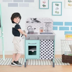 Kids Teamson Kids Little Chef Philly Modern Kitchen Playset, Mint/White -FINAL SALE