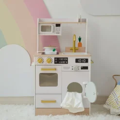 Kids Teamson Kids Little Chef Lake Tahoe Wooden Play Kitchen - Washer & Mini Garden