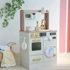 Kids Teamson Kids Little Chef Lake Tahoe Wooden Play Kitchen - Washer & Mini Garden