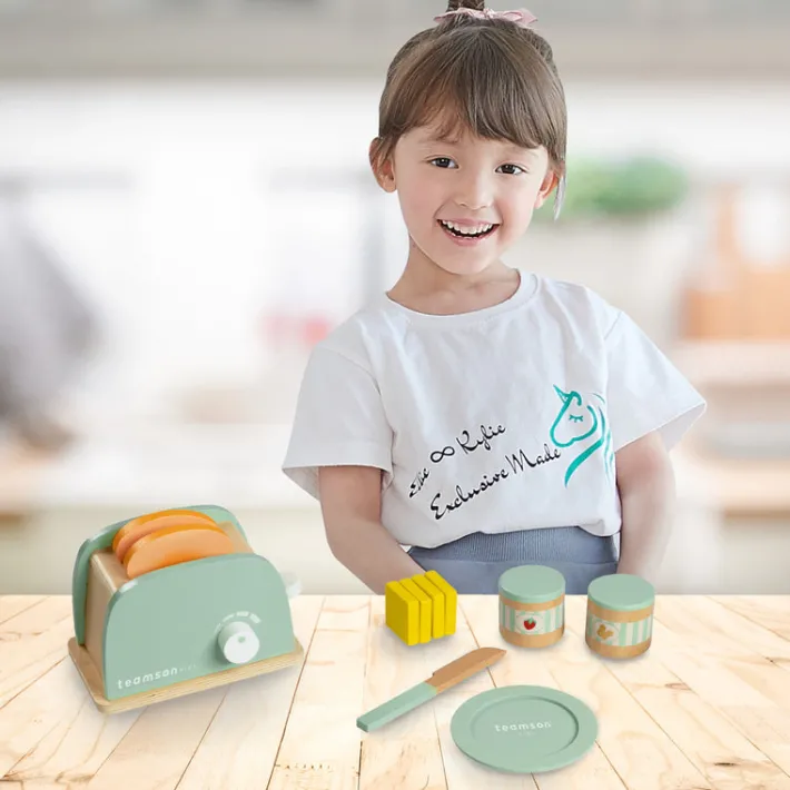 Kids Teamson Kids Little Chef Frankfurt Toaster Play Kitchen Accessories, Green