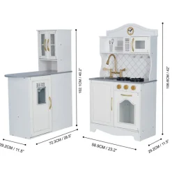 Kids Teamson Kids Little Chef Upper East Retro Play Kitchen with Effects, White - FINAL SALE
