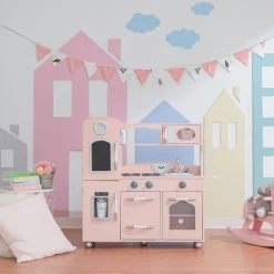 Kids Teamson Kids Little Chef Westchester Retro Play Kitchen, Pink