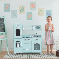 Kids Teamson Kids Little Chef Westchester Retro Kids Kitchen Playset, Mint -FINAL SALE