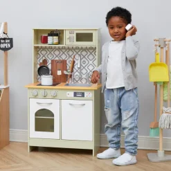 Kids Teamson Kids Little Chef Boston Farmhouse Kitchen Playset, Green/White -FINAL SALE