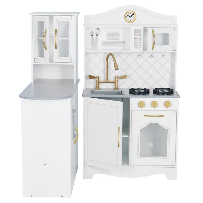 Kids Teamson Kids Little Chef Upper East Retro Play Kitchen with Effects, White - FINAL SALE