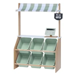 Kids Teamson Kids Little Helper Play Farmer's Market Stand, Mint/White