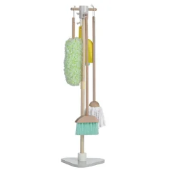 Kids Teamson Kids Little Helper 6-Piece Household Cleaning Set with Organizing Stand