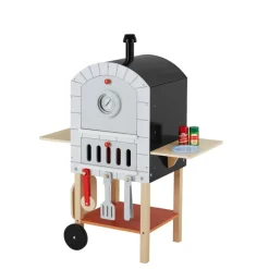 Kids Teamson Kids My Little Helper Pizza Oven & Accessories, Gray/Natural