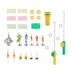 Kids Teamson Kids My Little Helper Fishing Shop & Accessories, Green/Yellow