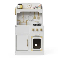 Kids Teamson Kids Petite Versailles Classic Play Kitchen with Accessories, White