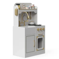 Kids Teamson Kids Petite Versailles Classic Play Kitchen with Accessories, White