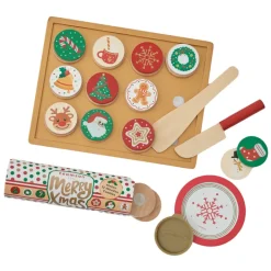 Kids Teamson Kids Play Cuttable Christmas Cookies Baking & Decorating Set, Multi