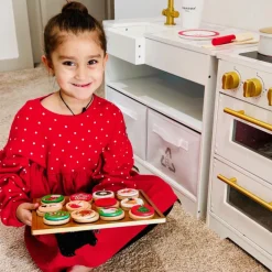 Kids Teamson Kids Play Cuttable Christmas Cookies Baking & Decorating Set, Multi