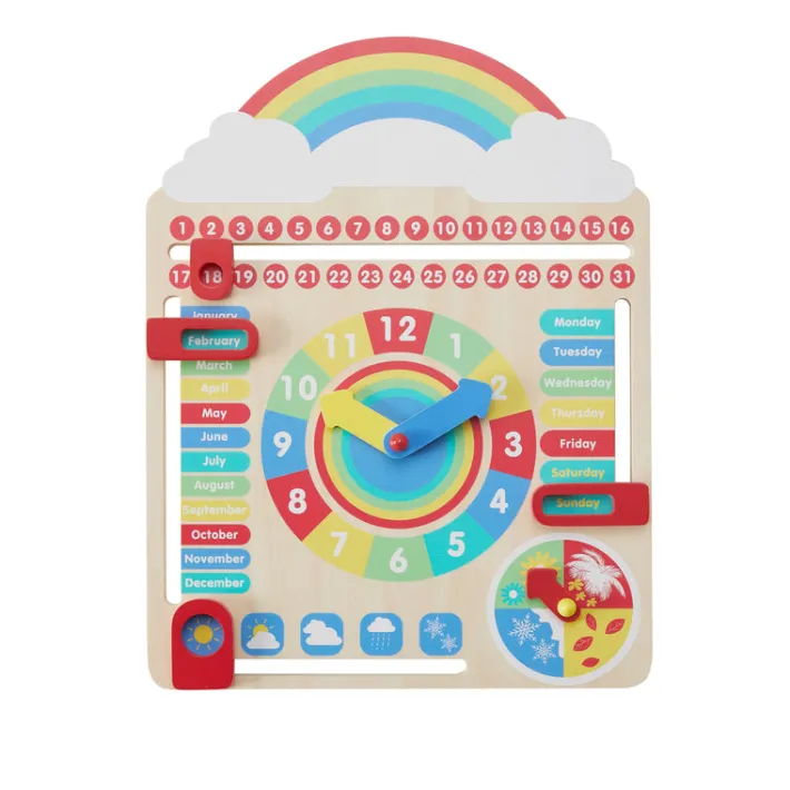 Kids Teamson Kids Preschool Play All About Today Calendar, Multicolor