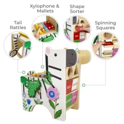 Kids Teamson Kids Zebra Learn & Play Activity Center with Xylophone, Multi