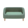 Teamson Pets 15.51" Bennett Linen Sofa Dog Bed for Small and Medium Dogs, Sea Green- FINAL SALE