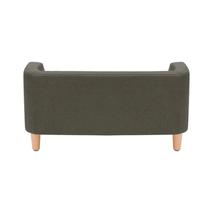 Teamson Pets 15.51" Bennett Linen Sofa Dog Bed for Small and Medium Dogs, Gray- FINAL SALE